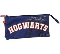 Triple étui polyvalent Harry Potter Howarts 22,5 x 2 x 11,5 cm Bleu foncé