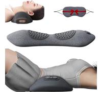 Triple Fusion Back Massager with Traction, My Soothe Lab 3 in 1 Back Massager, for Neck, Shoulder, Backs, Deep Tissue Relaxation (Grey)