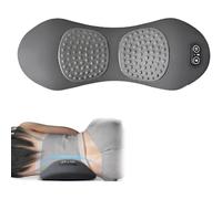 Triple Fusion Back Massager, with Traction, Vibration & Heat And Against Pain for Neck, Shoulder, Backs(Gray)