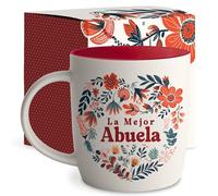 Triple Gifffted La Mejor Abuela Tasse à café en espagnol, cadeau latino Best Grandma in The World, Regalo Dia de las Madres, fête des mères, Navidad, anniversaire et Noël Taza Abuelos, V2, 388,5 g