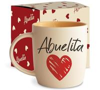 Triple Gifffted Tasse à café Abuelita en espagnol, cadeau latino Best Grandma in The World, La Mejor Abuela, Regalo Dia de las Madres, fête des mères, Navidad, anniversaire et Noël Taza Abuelos, V2