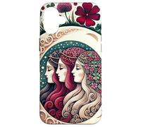 Triple Goddess Illustration Maiden Mother Crone Wiccan Coque pour iPhone 16 Plus