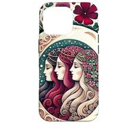 Triple Goddess Illustration Maiden Mother Crone Wiccan Coque pour iPhone 16 Pro