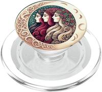 Triple Goddess Illustration Maiden Mother Crone Wiccan PopSockets PopGrip pour MagSafe