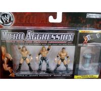 Triple H, Shawn Michael & RANDY ORTON - WWE Wrestling Micro Agression Figurines 5,1 cm Série 2 par Jakks