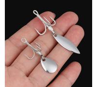 Triple Hameçon De Pêche En Acier À Haute Teneur En Carbone, Vibration Renforcée, Avec Ardillon À Paillettes Rotatif, Matériel Pour L'eau De Mer Douce