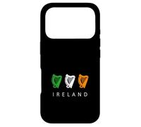 Triple Harpe Celtique Irlandaise emblème médiéval d'Irlande Coque pour iPhone 17 Pro
