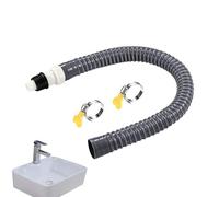 Triple Hose Connector Valve, 3 Way Drain Split Adapter, 7.87 Inches System, Strong Plumbing Fitting, Minimal Utility Design Style for Technician Installation Use