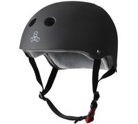 Triple huit le casque SweatSaver certifi pour le skateboard BMX et patinage rouleaux en caoutchouc noir petit / mdium