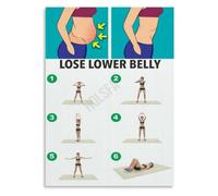 Triple Lower Abs Routine Poster Core Strengthening Wall Print