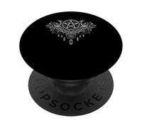 Triple Lune déesse Pentacle Floral sorcière Gothique PopSockets PopGrip Adhésif
