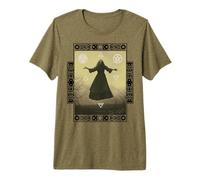 Triple Lune Symboles 4 Éléments Wicca Sorcellerie Moderne T-Shirt Haut de Gamme