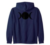 Triple Lune Symboles Wicca Sorcellerie Moderne Déesse Sweat à Capuche