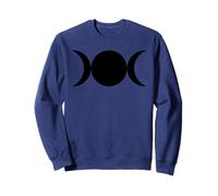 Triple Lune Symboles Wicca Sorcellerie Moderne Déesse Sweatshirt