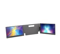 Triple Moniteur Portable, Extension Double écran avec Port de Type C, Multitâche, Gris argenté, 14 Pouces pour Ordinateurs Portables de Moins de 15,6 Pouces (#1)