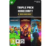 Triple Pack Minecraft + 1020 Minecoins Xbox