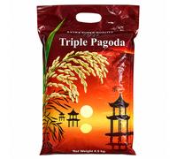 Triple Pagoda Nouvelle Récolte 2026 Riz Jasmin Grains Longs AAA 4,5 kg