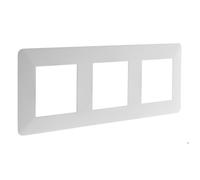 Triple plaque de finition Artezo - blanc - Zenitech