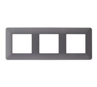 Triple plaque de finition Titanium Artezo - Zenitech