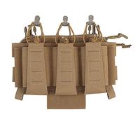 Triple plaquette de Magasin 5.56 avec Pochette Utilitaire， Pochette Tactique à Crochets et à Boucles pour Les chargeurs de fusils et Les chargeurs de Pistolets