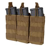 Triple pochette Open Top pour chargeurs 5,56 mm - coyote brown