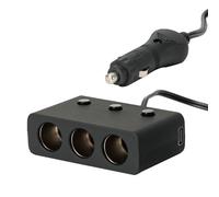 Triple Prise Allume Cigare Norauto Avec Deux Ports Usb - 12 V/24 V 10 A