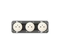 Triple prise de courant 2P+T Surface dooxie 16A précâblées finition blanc LEGRAND