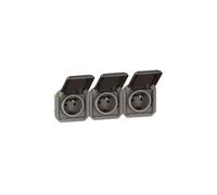 prise de courant - 3 x 2p+t - horizontale - anthracite - composable - legrand plexo 069844l