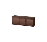Triple prise HERMES 3x2P+Z IP44 marron 0323-06