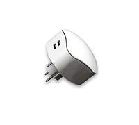 Triple Prise Schuko avec Prise de Terre et 2 Ports USB, idéale pour Charger en Toute sécurité et efficacement Vos appareils électroniques et appareils électroménagers, Parfait pour Tout Type
