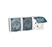 Triple prise SCHUKO Simon Aquarius AQGSZ1-3/11A