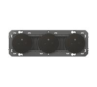 Legrand – Prise triple Dooxie 3 postes 2P+T 16A – Noir