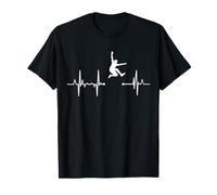 Triple saut Rythme cardiaque Athlète Ligne de pouls T-Shirt