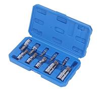 Triple Square Spline Bit Sockets avec boîtier de stockage 10pcs M4 à M18 1/4 pouce 3/8 / 2/2 pouces de traction Triple Square Bit Set Set Alear