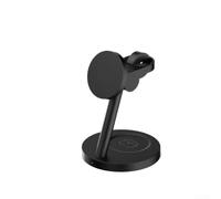 Triple station de charge sans fil 25 W compatible avec Samsung Galaxy S26 S25 S24 S23 Fold Flip et Watch 8 7 Classic (noir)