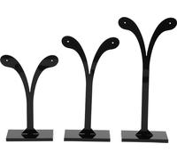 Triple tige Support pour boucles d'oreilles Présentoir Support pour bijoux (échafaudages de mesure)