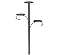 Triple Tree Topper Stand | 3-Tier Christmas Candle Holder Decoration | Metal Tree Top Base Display for Ornaments Candles | for Indoor Outdoor Holiday Home Party Decor