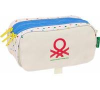 Triple trousse multi-usages Benetton Topitos Blanc (21,5 x 10 x 8 cm)