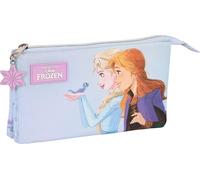 Triple trousse multi-usages Frozen Believe Lila 22 x 12 x 3 cm