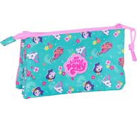 Triple trousse multi-usages My Little Pony Magic rose turquoise 22 x 12 x 3 cm
