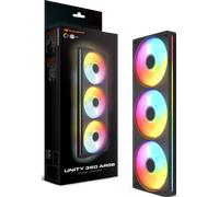 Triple Ventilateur de boitier Cougar Unity Reverse RGB - 360mm (Noir)