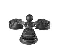 Triple ventouse avec boule de 1,5" / 38 mm, base de montage de voiture robuste à 3 ventouses compatible