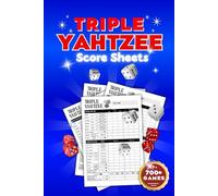 Triple Yahtzee Score Sheets: 6"x9” Format with 120 Pages for Simple, On-the-Go Scoring | Score More Than 700 Games with Ease