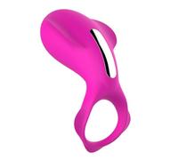 Tripler Anneau PÉNIS Étanche Sèxtôyse Homme pénien Vibrant Anneau Vibrant PÉNIS Plus testiculaire Silicone Anneau avec M-asseur Jouet Relaxant No Vibration 66CL