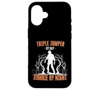 Tripler Jumper by Day Zombie by Night Triple Jump Halloween Coque pour iPhone 16