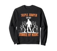 Tripler Jumper by Day Zombie by Night Triple Jump Halloween Sweatshirt