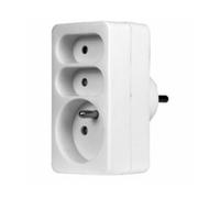Triplite 2 prises Euro + 1 prise Terre Zenitech
