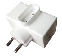 Triplite latérale ZENITECH 2x16A + 1x6A - Blanc