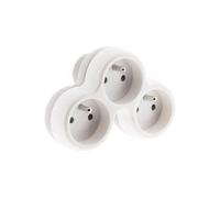 - Triplite pour façade 3x16A - Gris et Blanc - Boléa