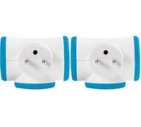 Triplite rotative - Bleue 3x16A - Watt&Co, Bleu (Lot de 2)